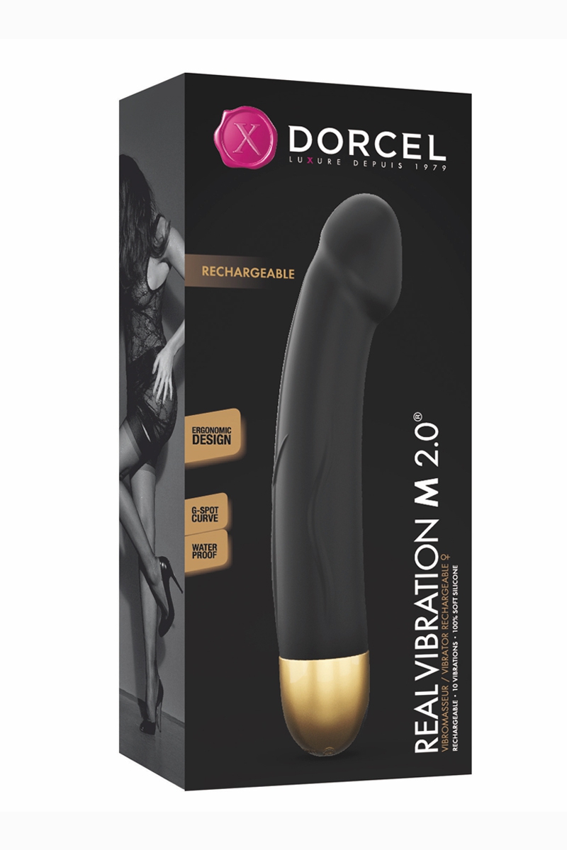 vibro rechargeable Real Vibration gold M 2.0 Dorcel