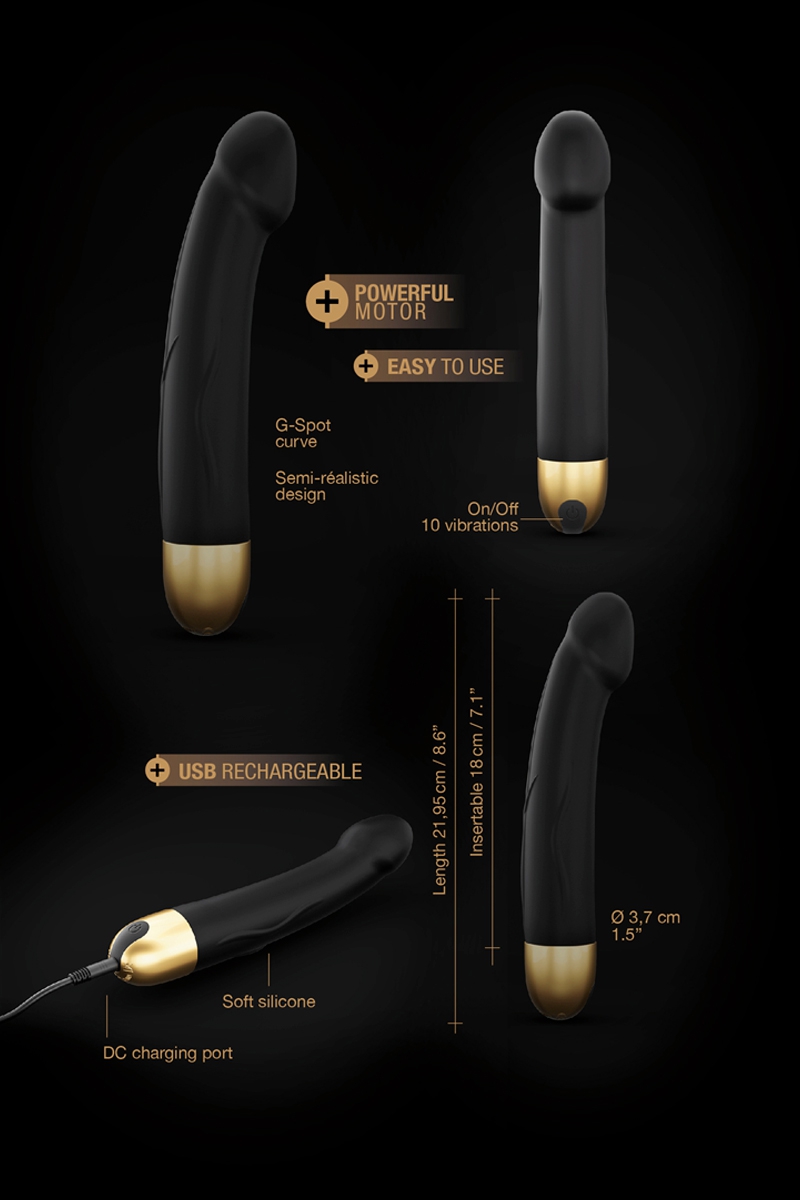 vibro rechargeable Real Vibration gold M 2.0 Dorcel (5)