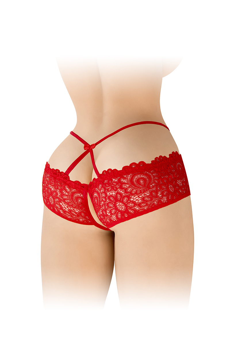 culotte ouverte rouge Celia FASHION SECRET