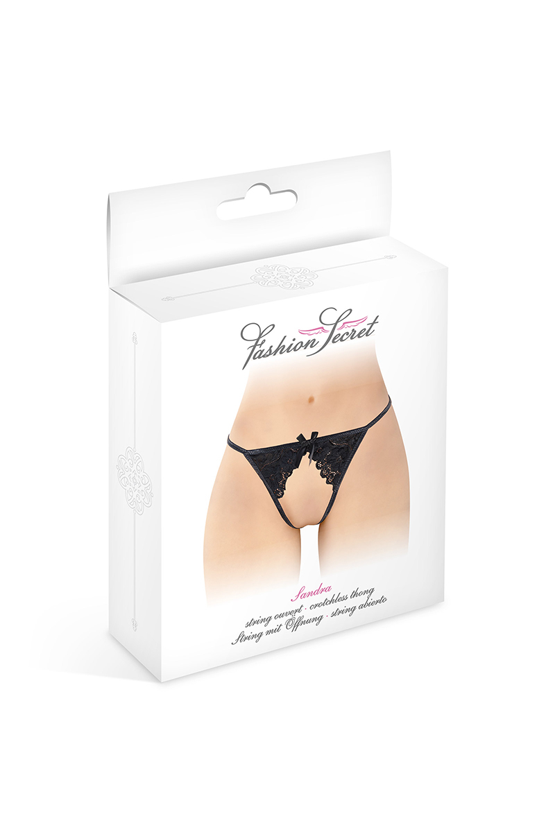 string ficelle ouvert Sandra noir FASHION SECRET (3)