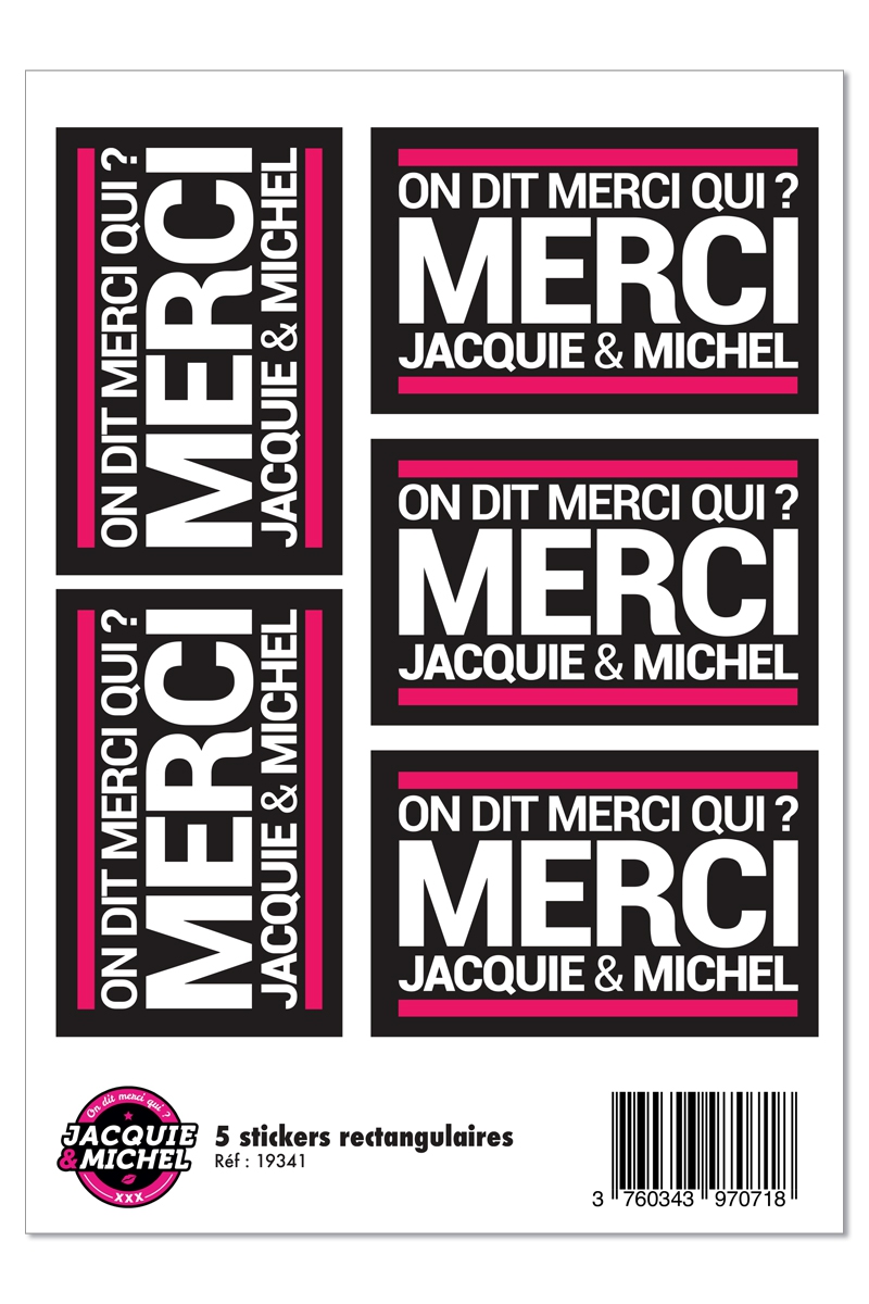 5 stickers JACQUIE