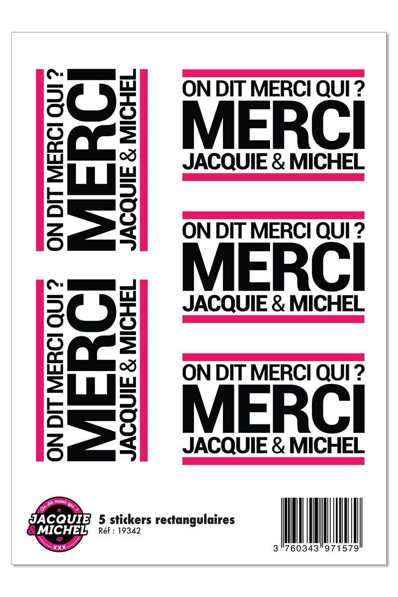 5 stickers JACQUIE