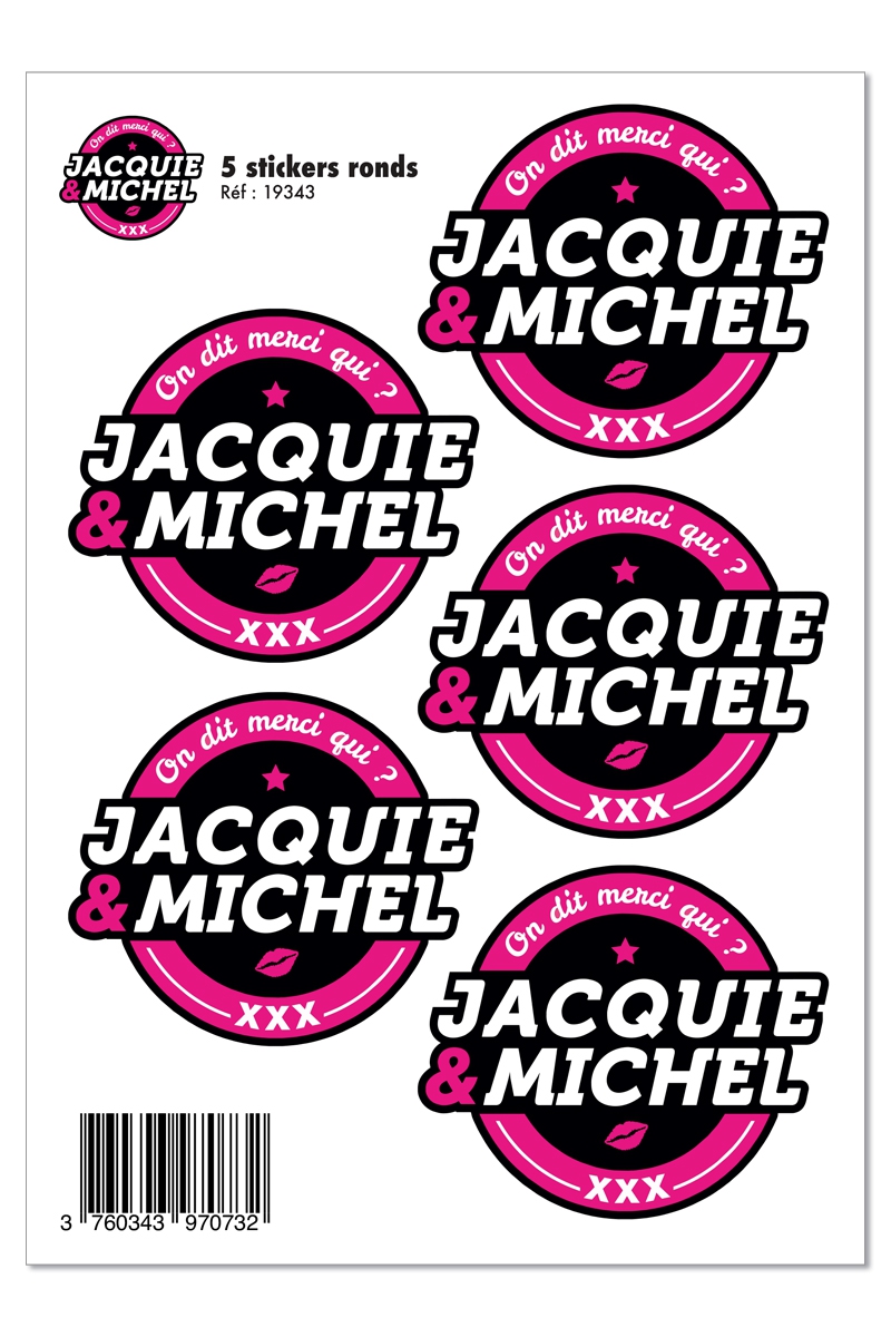 5 stickers JACQUIE