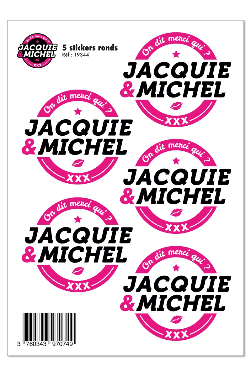 5 stickers JACQUIE