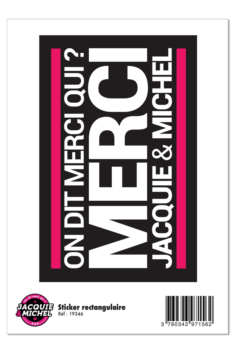 grand sticker JACQUIE