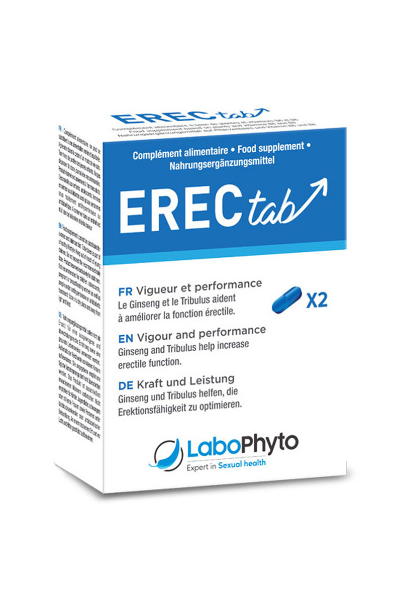 Erectab (2 comprimés) stimulant sexuel LABOPHYTO