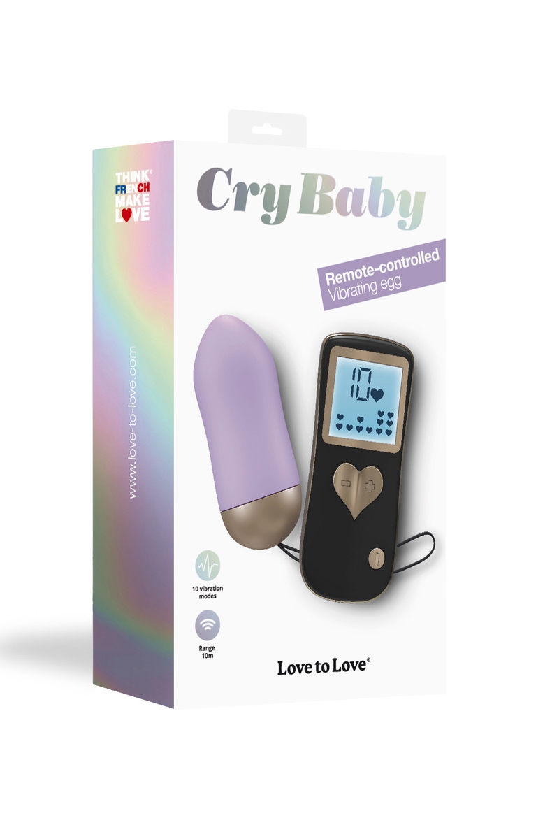 boite oeuf vibrant "Cry Baby" mauve Love to Love