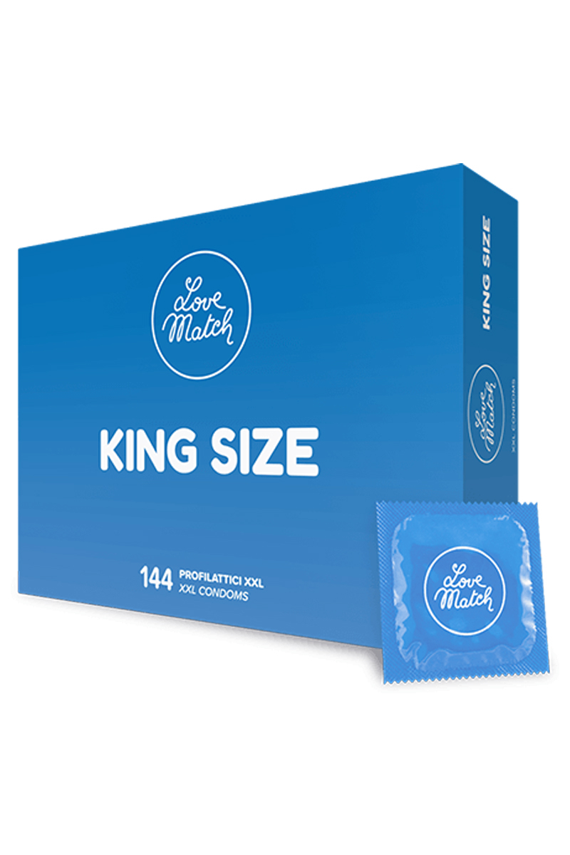 144 préservatifs king size -Love Match-