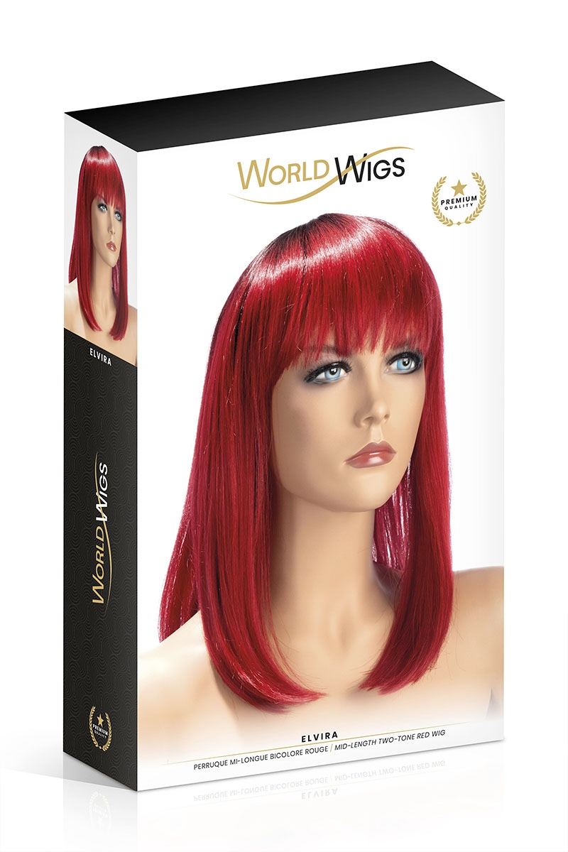 perruque Elvira rouge World Wigs (2)