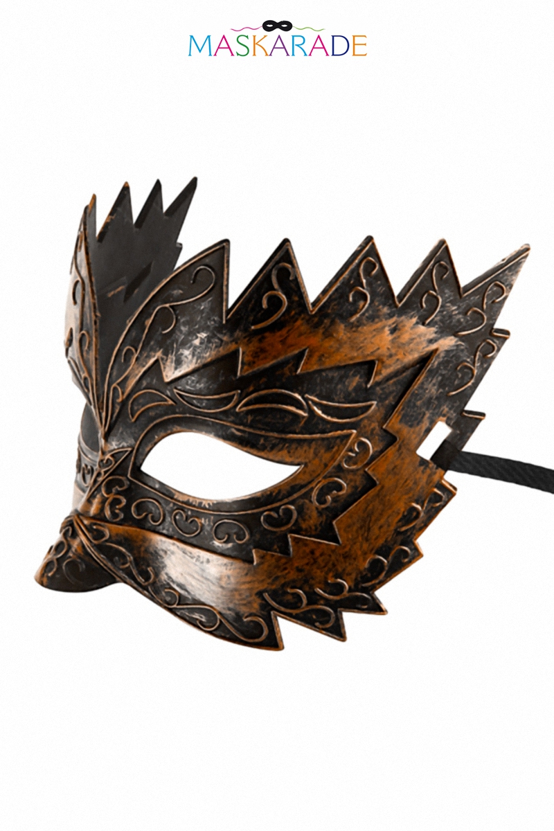 masque semi rigide cuivré Don Giovanni Maskarade (2)