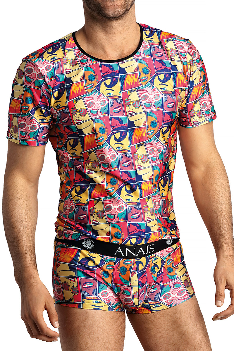 T-shirt comics Anaïs For Men sur homme, vue de face