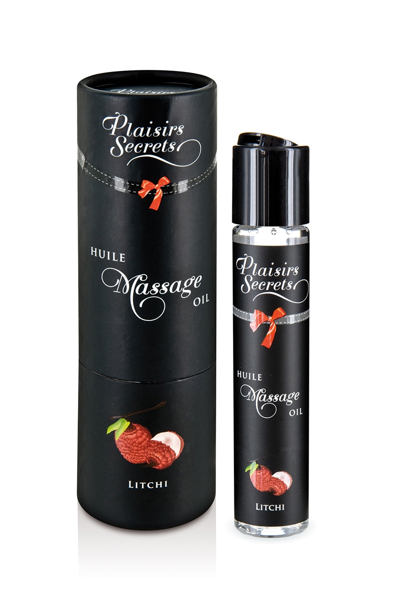 huile de massage gourmande litchi Plaisir Secret