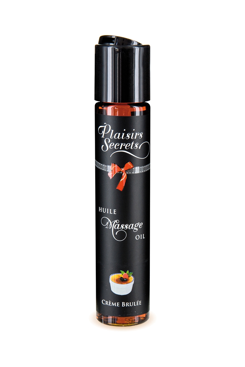 huile de massage gourmande crème brulée Plaisir Secret