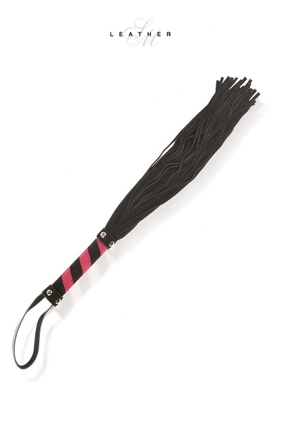 martinet en cuir noir et rose Leather SM