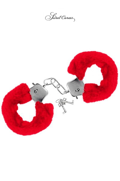 menottes de poignets rouges Sweet Caress