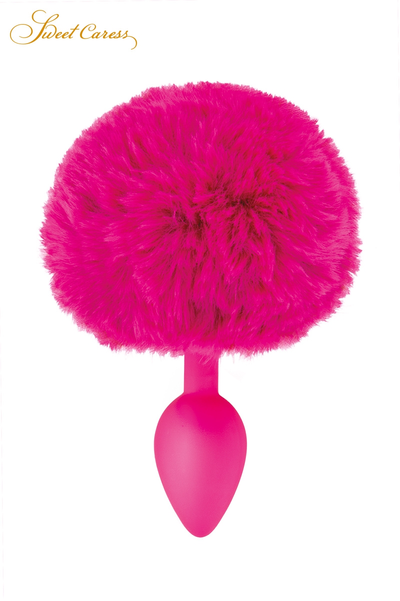 plug queue de lapin fuchsia Sweet Caress