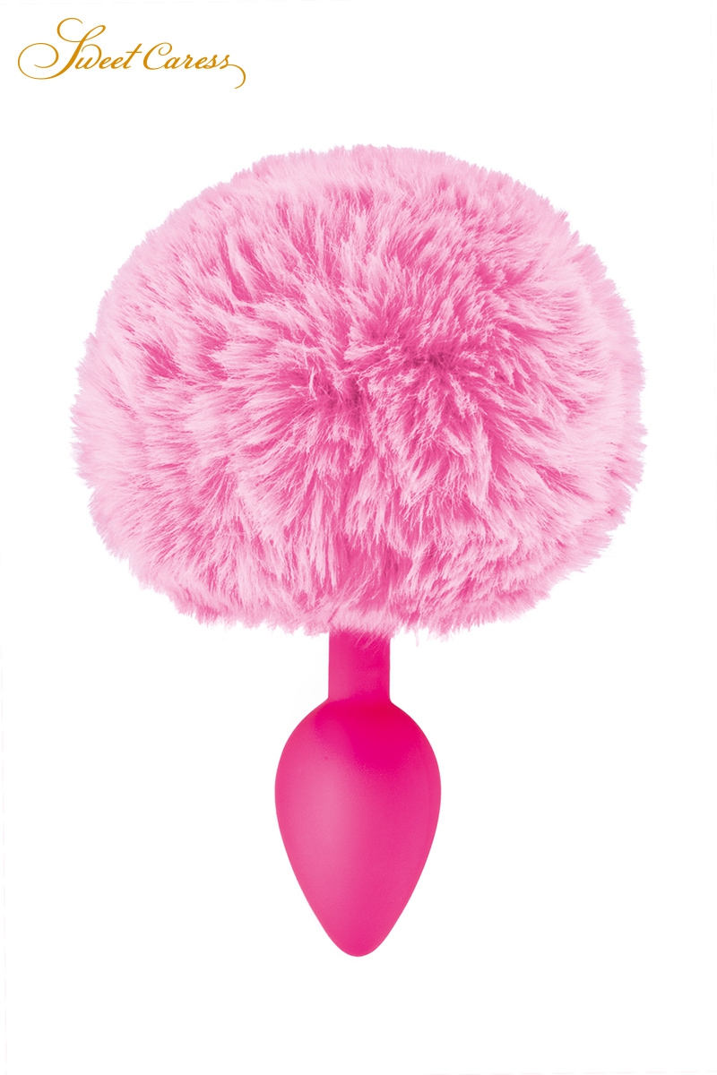 plug queue de lapin rose Sweet Caress