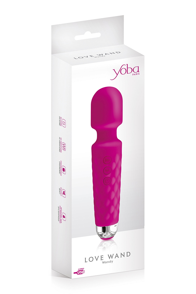 vibro "Love Wand" rechargeable rose Yoba (3)