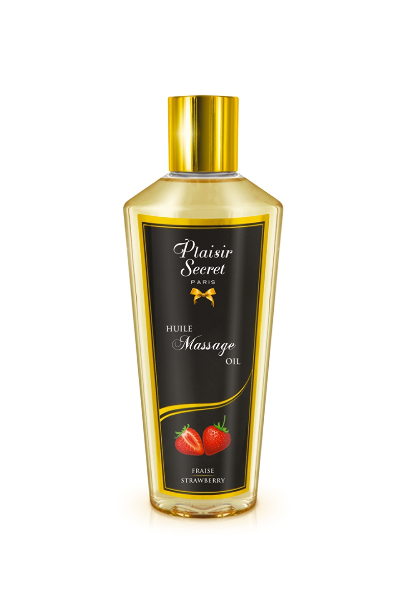 flacon huile sèche parfum fraise Plaisir Secret