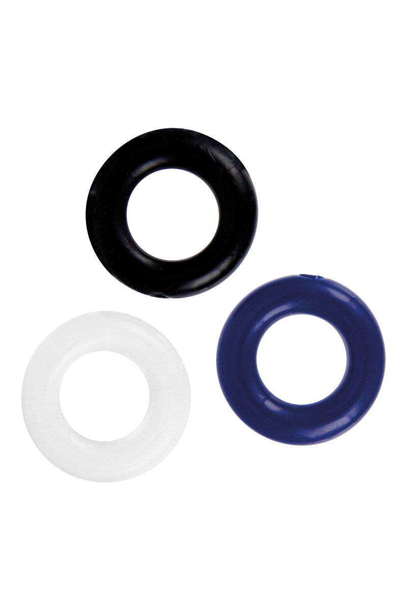 set 3 cockrings multicolore Litolu