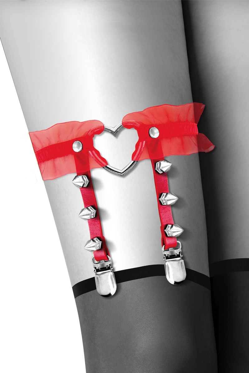 jarretière rouge avec coeur Bijoux pour toi