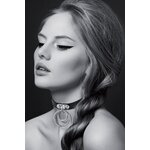 vue avant collier Fetish double anneau Bijoux pour Toi sur femme