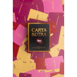 boite jeu Carta Sutra sur cartes du jeu étalées