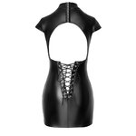 robe dos lacé Fantasy F309 wetlook Noir HandMade (4)
