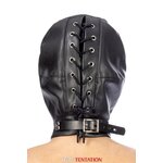 cagoule BDSM simili cuir avec baillon amovible FETISH TENTATION (4)