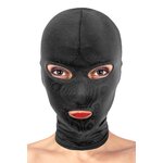 cagoule BDSM 3 ouvertures FETISH TENTATION