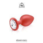 plug bijou silicone Rouge M HIDDEN EDEN