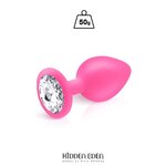 plug bijou silicone Rose M HIDDEN EDEN