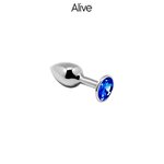 plug métal bijou bleu S ALIVE