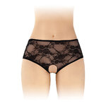 culotte ouverte noire Amanda FASHION SECRET