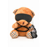 face ours en peluche en tenue bondage