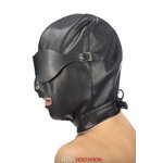 cagoule simili cuir avec bandeau amovible Fetish Tentation (2)