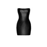 minirobe bustier Wild wetlook effet croco F317 Noir HandMade (4)