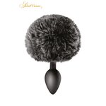 plug queue de lapin noir Sweet Caress