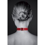 collier fetish rouge avec anneau Bijoux Pour Toi (2)