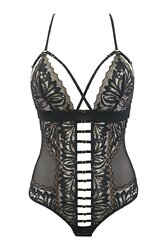 body string tulle et dentelle noir V-10100 Axami (3)