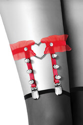 jarretière rouge avec coeur Bijoux pour toi
