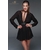 mini robe choker en mousseline F150 Noir HandMade