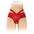 culotte ouverte rouge Marie-Fashion Secret-sur mannequin vue de face