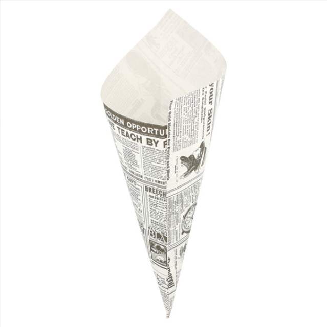 2000 SACHETS EN POINTE \'TIMES\' 250 G 70 G/M2 29,5x21 CM BLANC PARCH.INGRAISSABLE