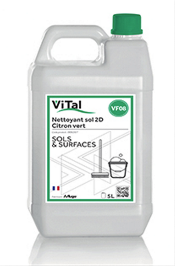 Nettoyant 2D neutre - Bidon 5 L - Citron