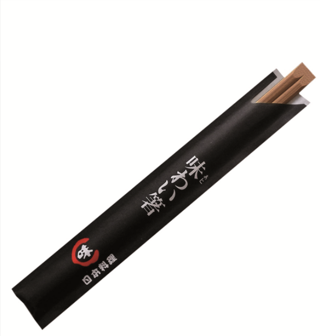 100 BAGUETTES CHINOISES EN SACHET 19,5 CM BAMBOU FONCÉ