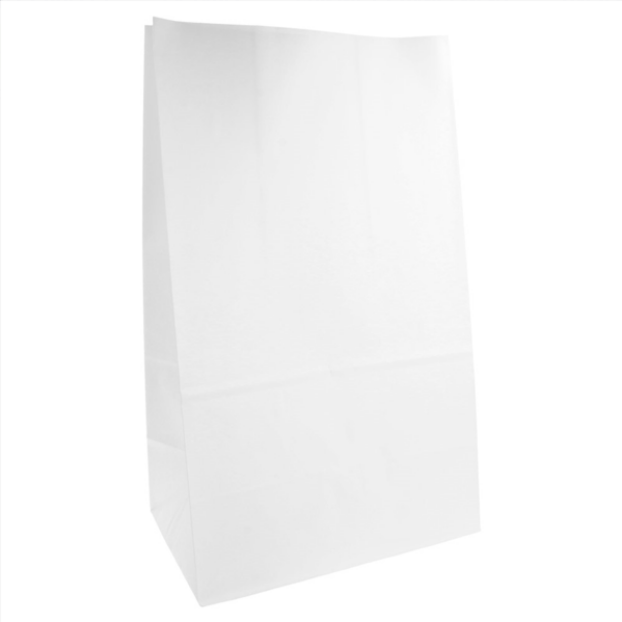 500 SACS SOS SANS ANSES 70 G/M2 22+14x37 CM BLANC CELLULOSE