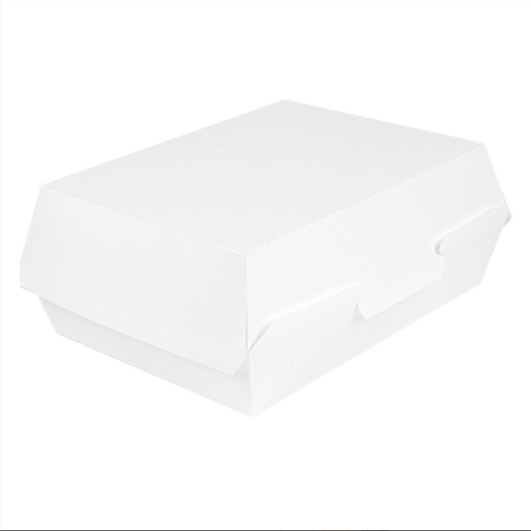 300 BOÎTES LUNCH BOX \'THEPACK\' 230 G/M2 22,5x17x8,5 CM BLANC CARTON ONDULÉ NANO-MICRO
