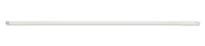 MANCHE ALU 140CM AVEC PAS DE VIS BLANC