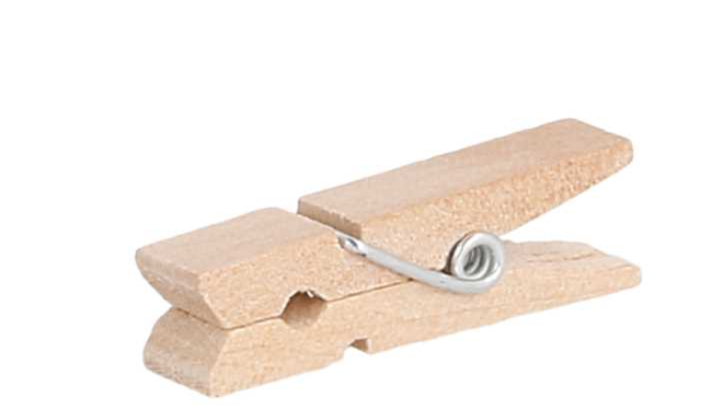 100 PINCES 3,5 (h) CM NATUREL BOIS